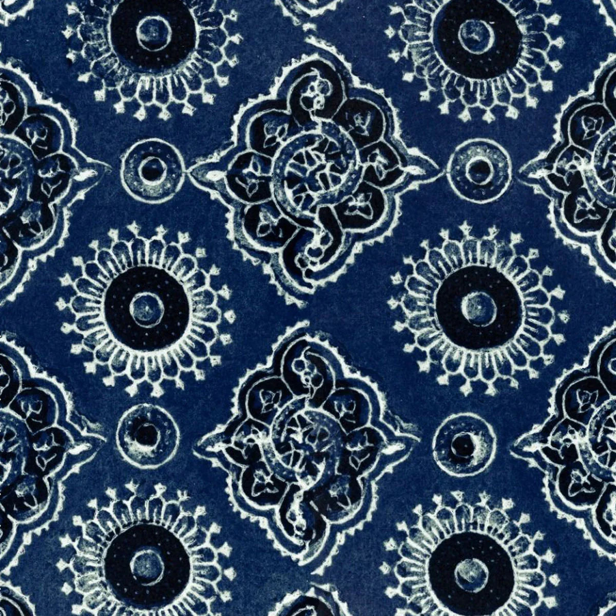Ajrak Linen Fabric - Mind The Gap