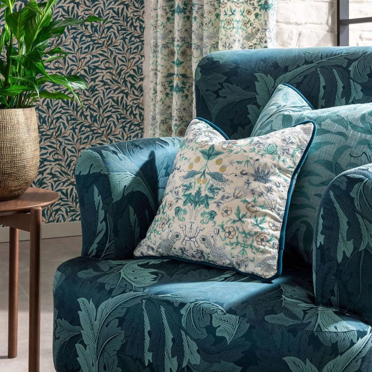 Acanthus Jacquard Fabric - Clarke & Clarke