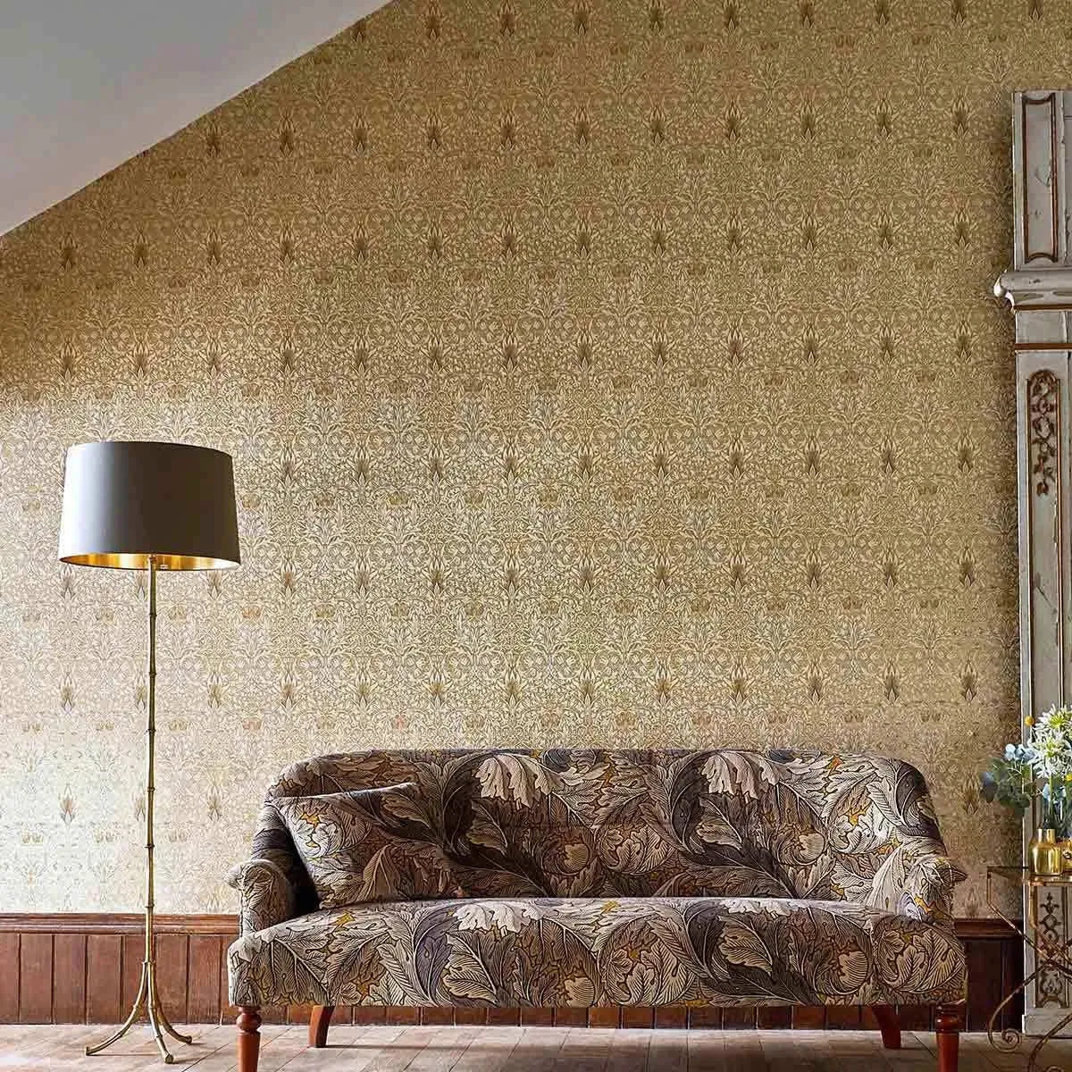Acanthus Velvet Fabric - Morris & Co