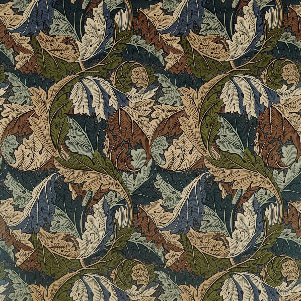 Acanthus Velvet Fabric - Morris & Co