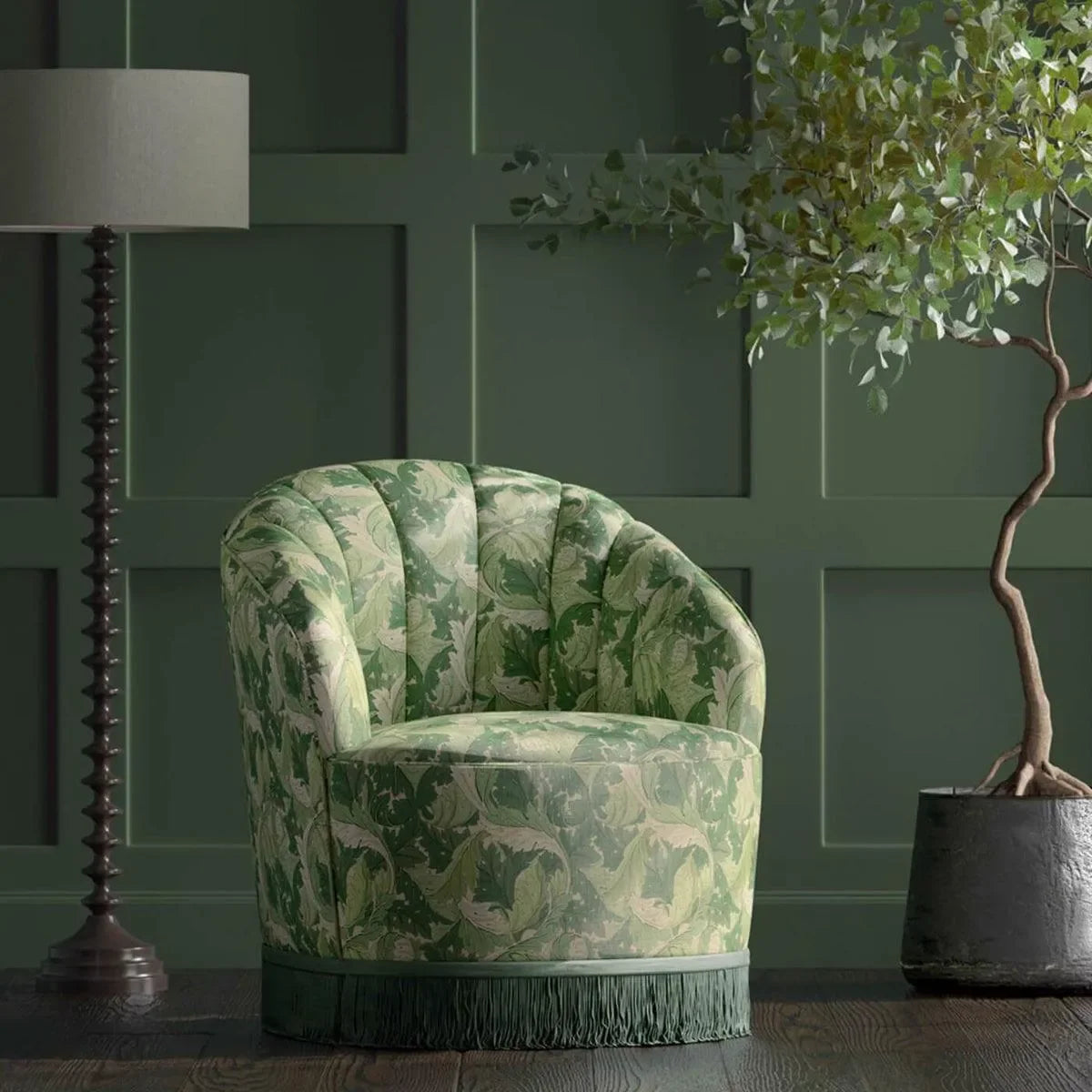 Acanthus Fabric - Clarke & Clarke