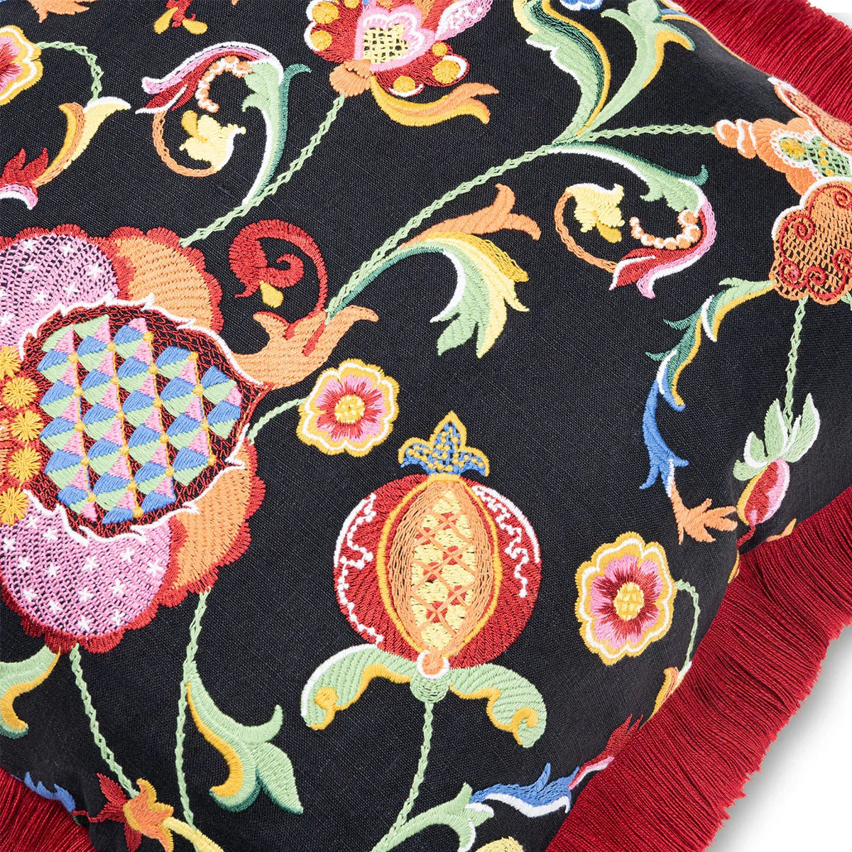 Al Fresco Embroidered Cushion - Mind The Gap