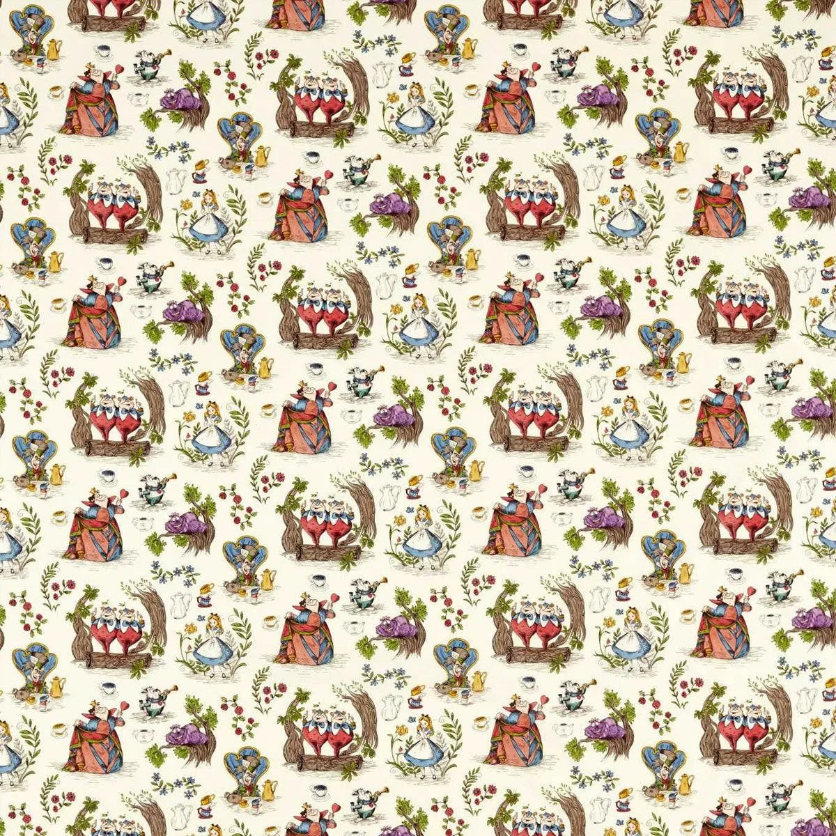 Alice In Wonderland Fabric - Sanderson X Disney