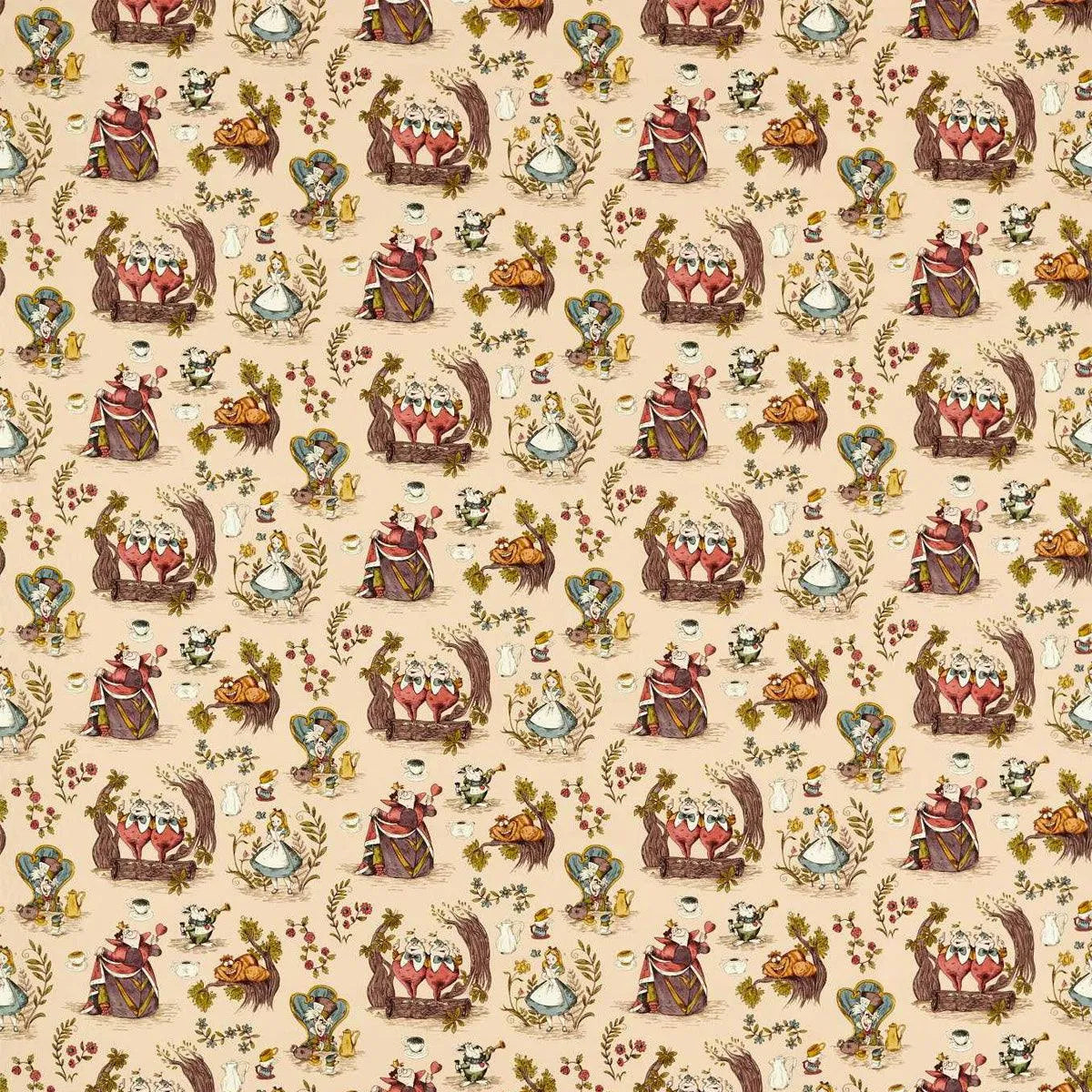 Alice In Wonderland Fabric - Sanderson X Disney