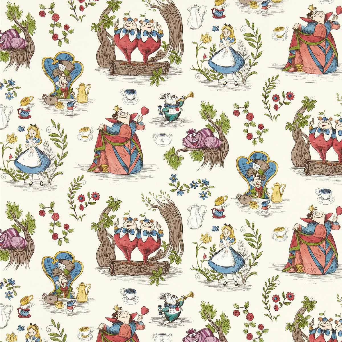 Alice In Wonderland Wallpaper - Sanderson X Disney