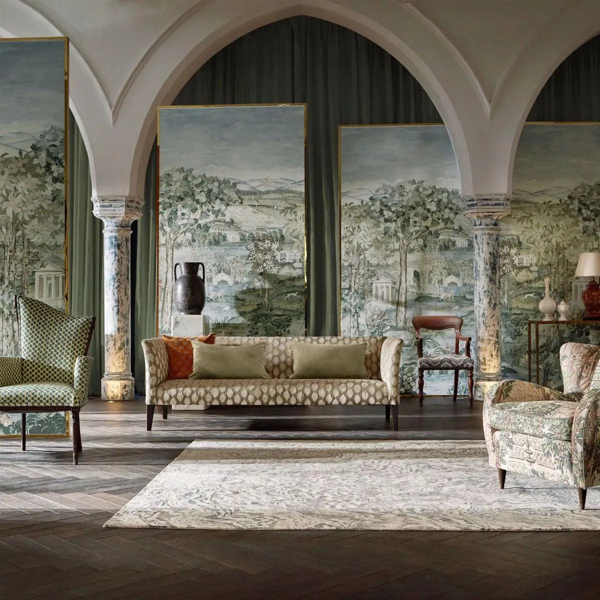 Arcadian Thames Wallpaper - Zoffany