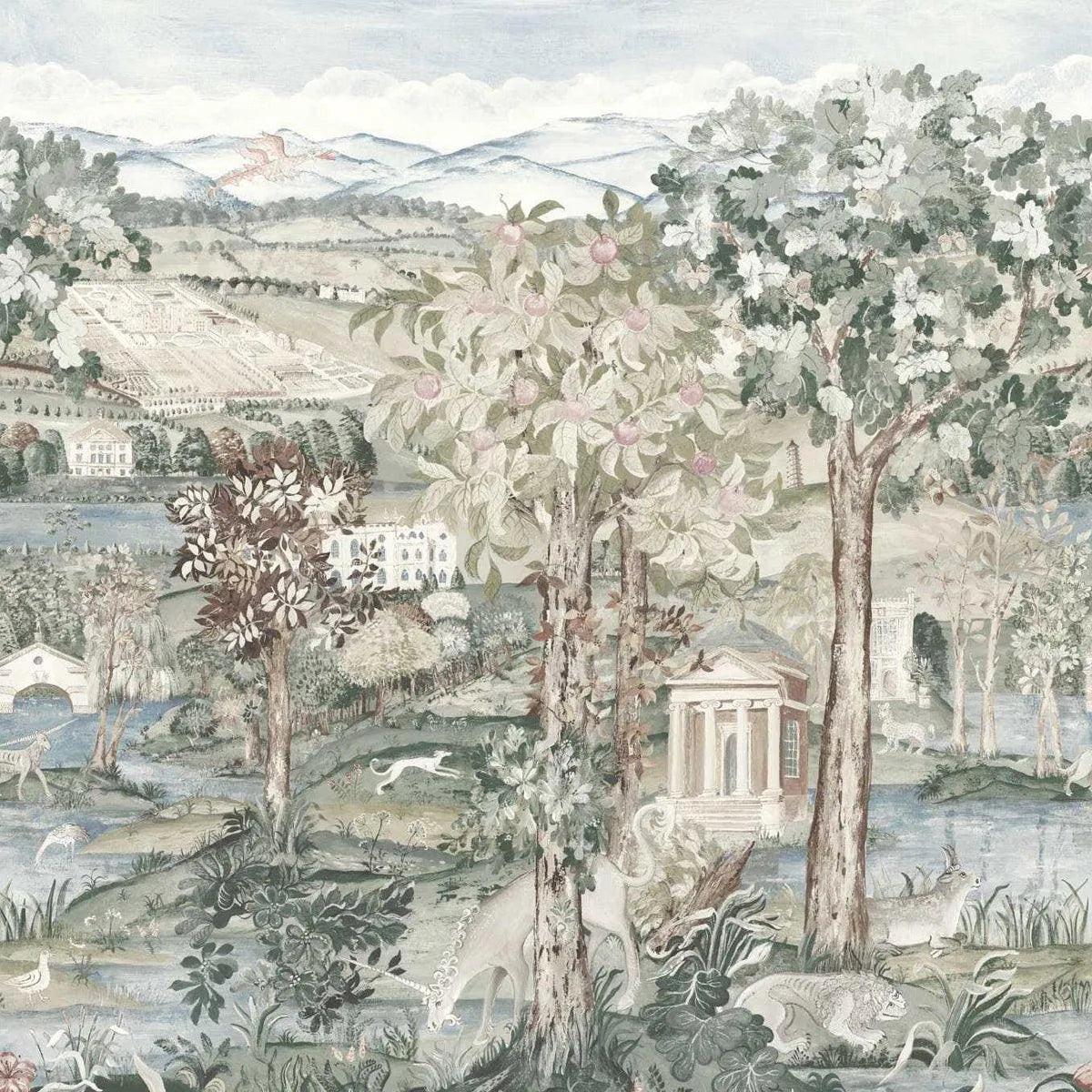 Arcadian Thames Wallpaper - Zoffany