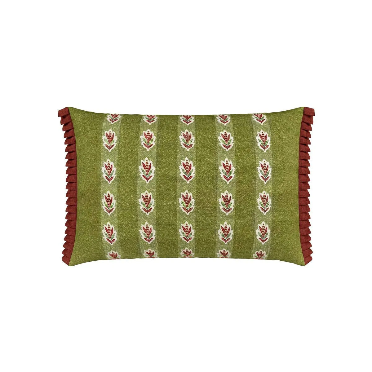 Sanderson Aril's Garden Olive/Mulberry Cushion