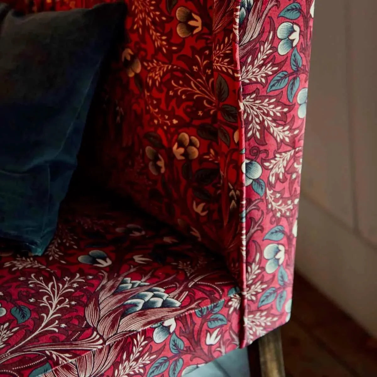 Artichoke Velvet Fabric - Morris & Co