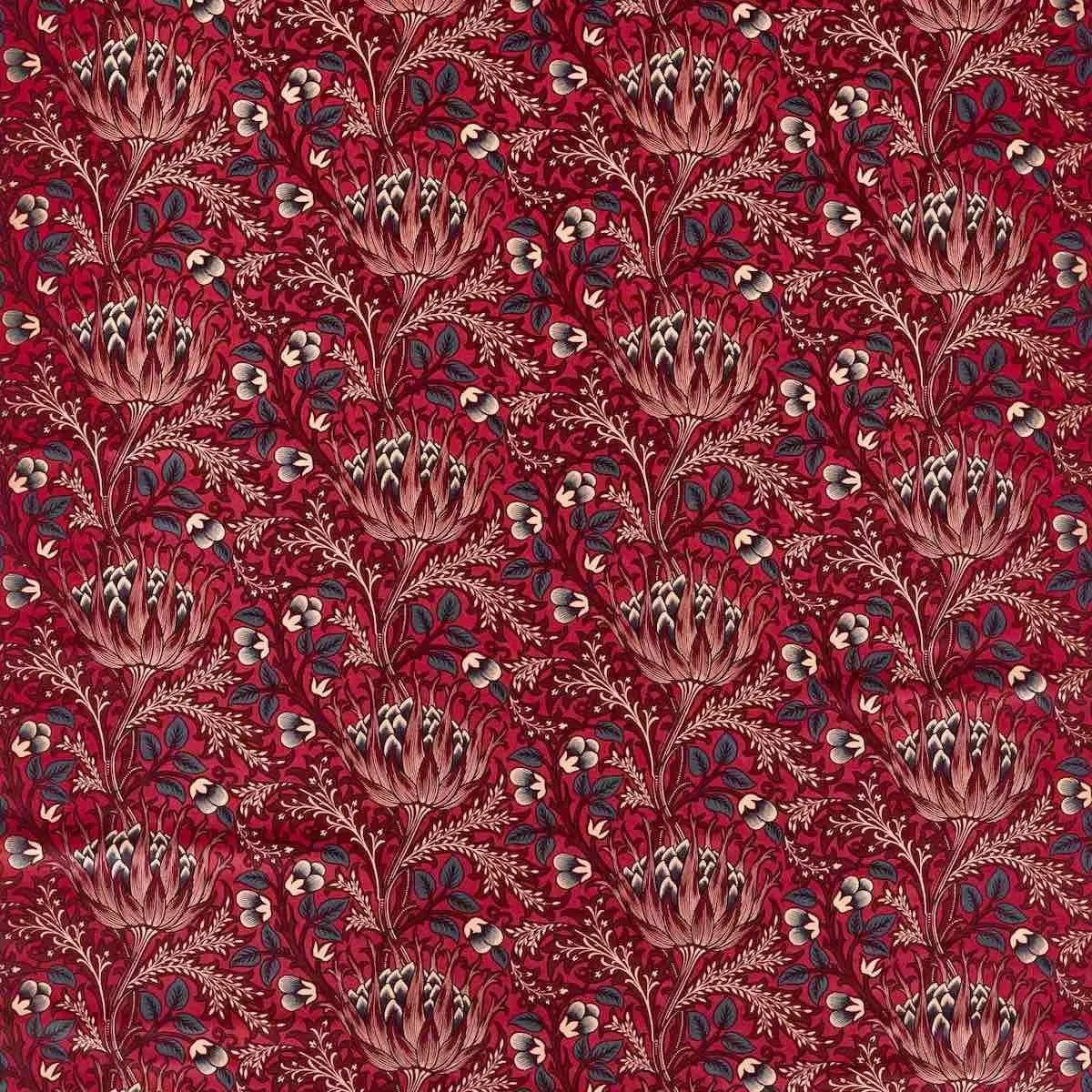 Artichoke Velvet Fabric - Morris & Co
