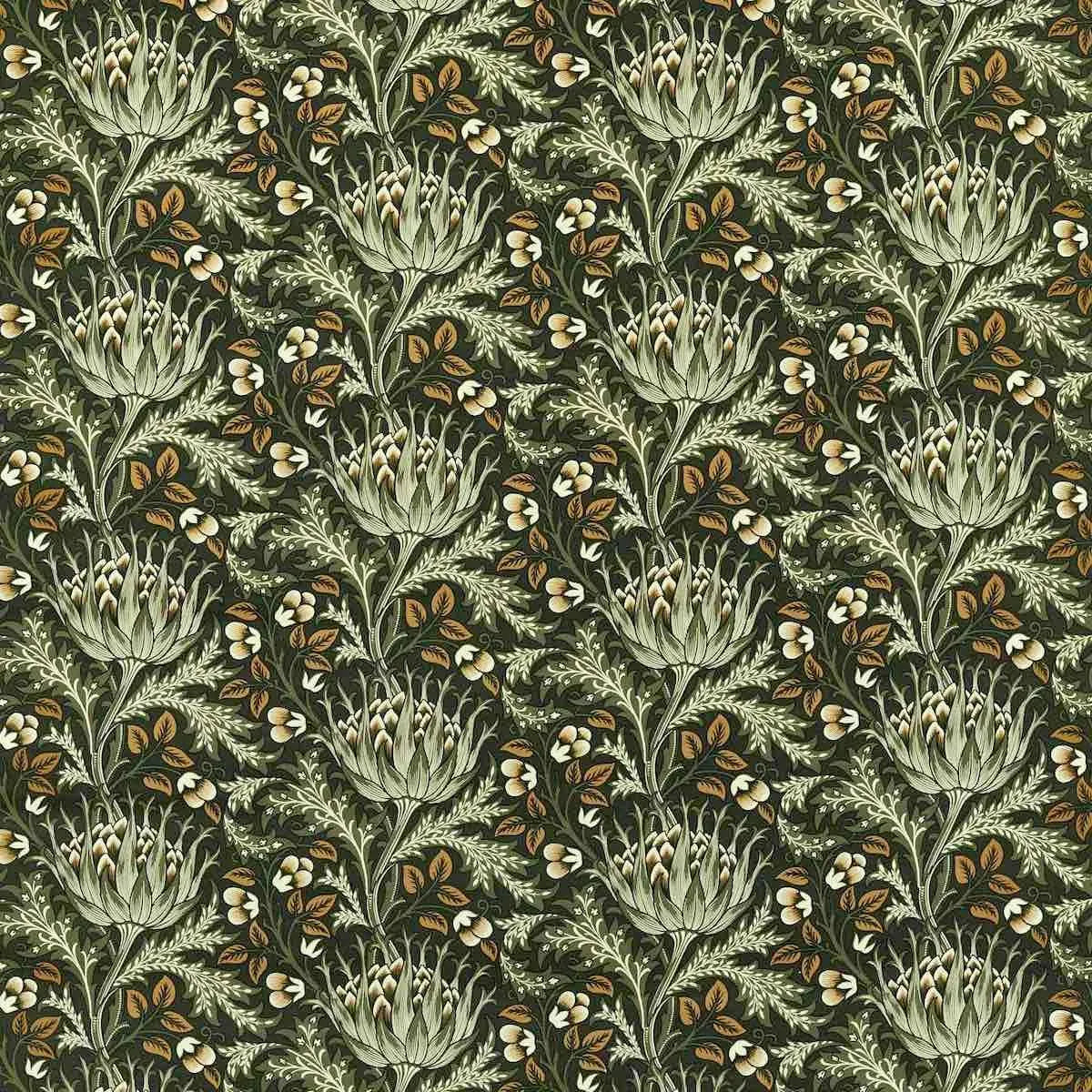Artichoke Velvet Fabric - Morris & Co