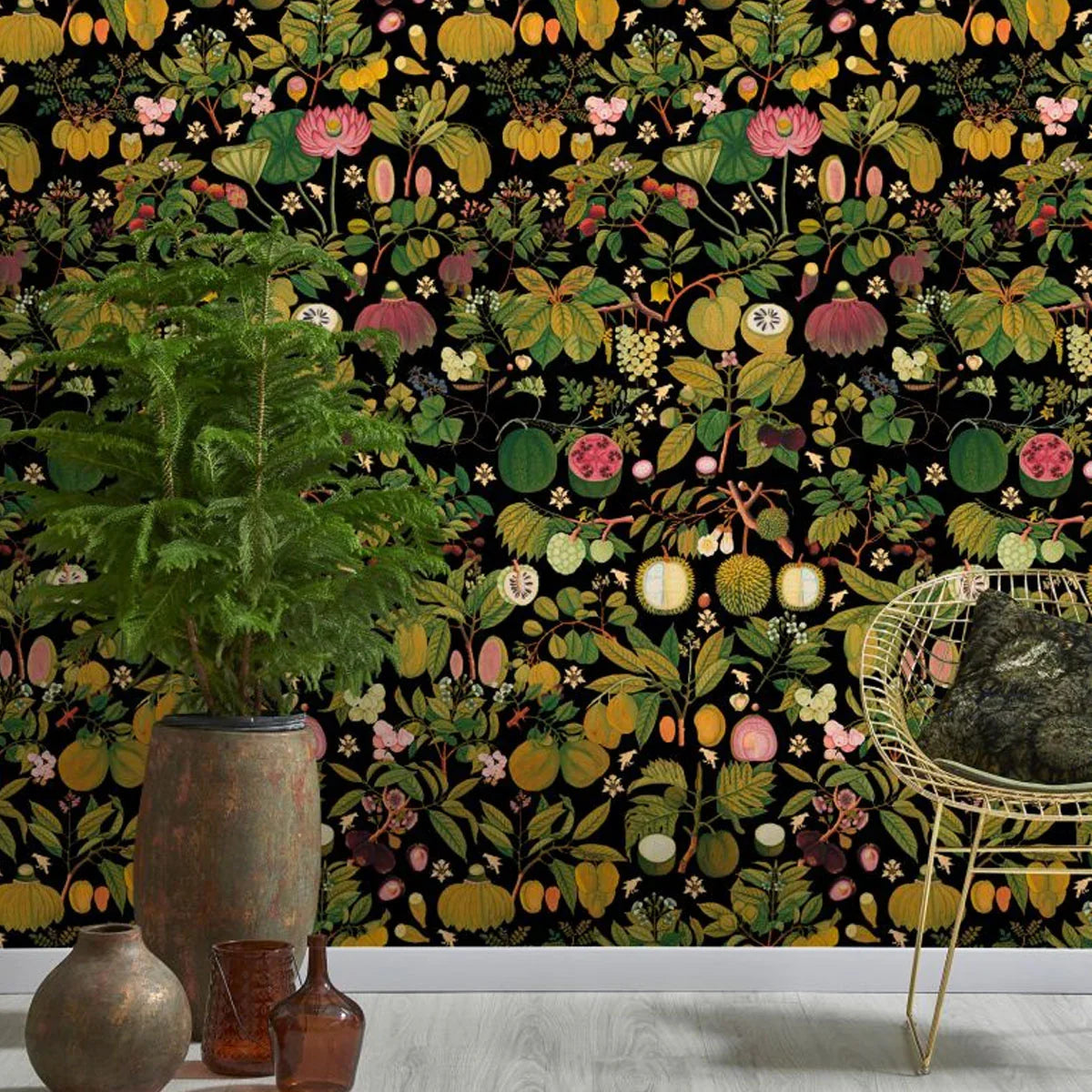 Asian Fruits and Flowers Wallpaper - Mind The Gap