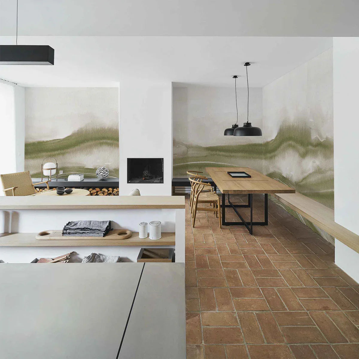 Atmospheric Haze Mural Wallpaper - Coordonne