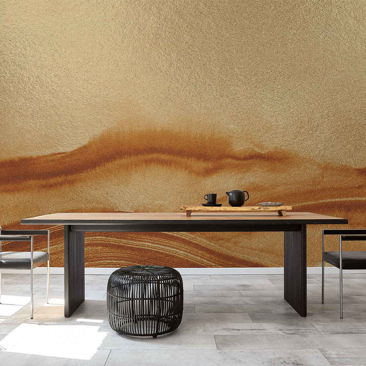 Atmospheric Haze Metallics Mural Wallpaper - Coordonne
