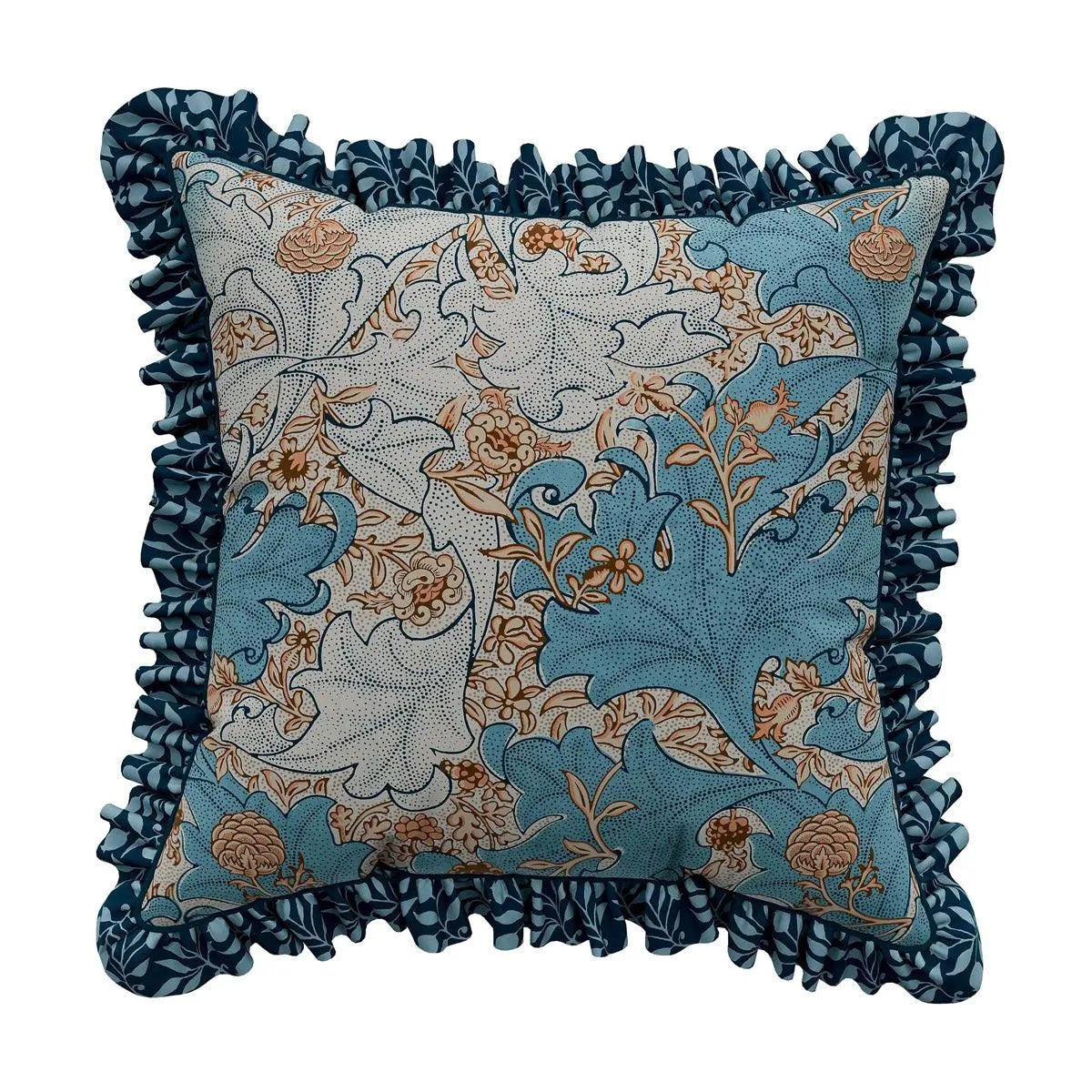 Morris & Co Bird Webb's Blue Cushion