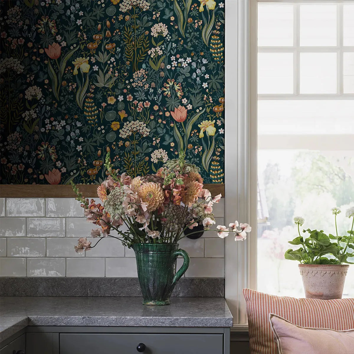 Blomsterhav Wallpaper - Borastapeter