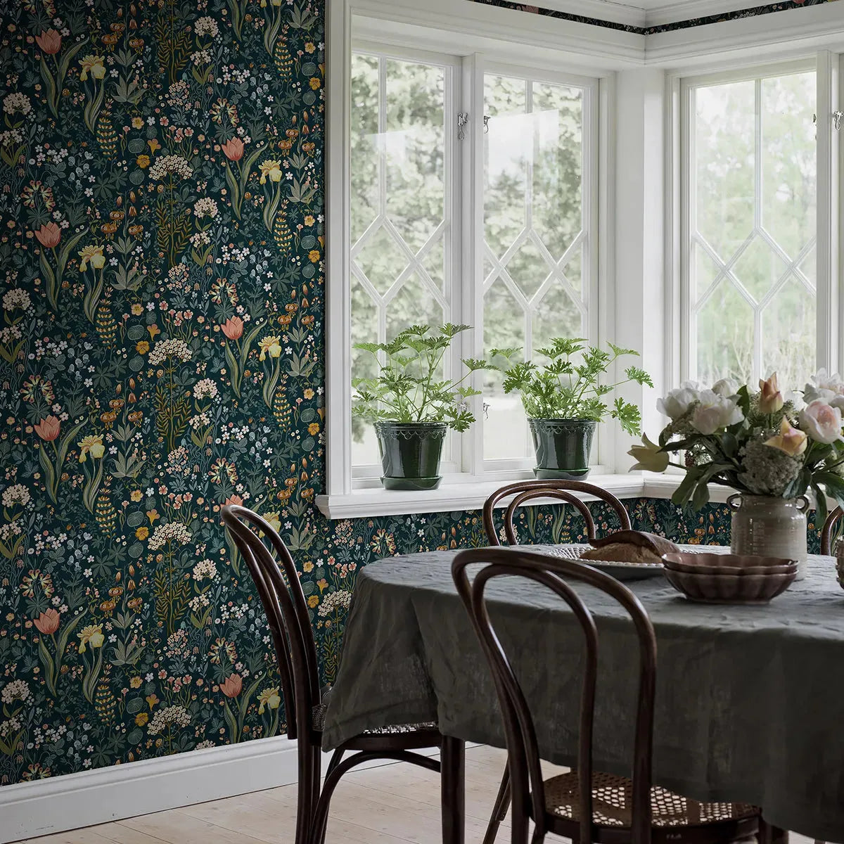 Blomsterhav Wallpaper - Borastapeter