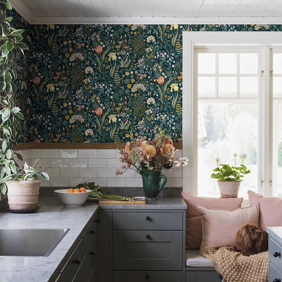 Blomsterhav Wallpaper - Borastapeter