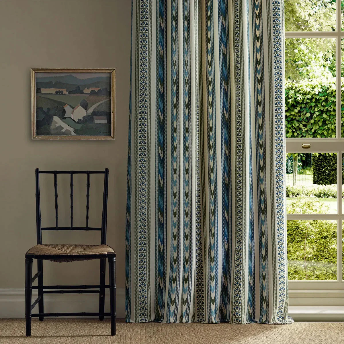 Bloomsbury Stripe Fabric - Morris & Co