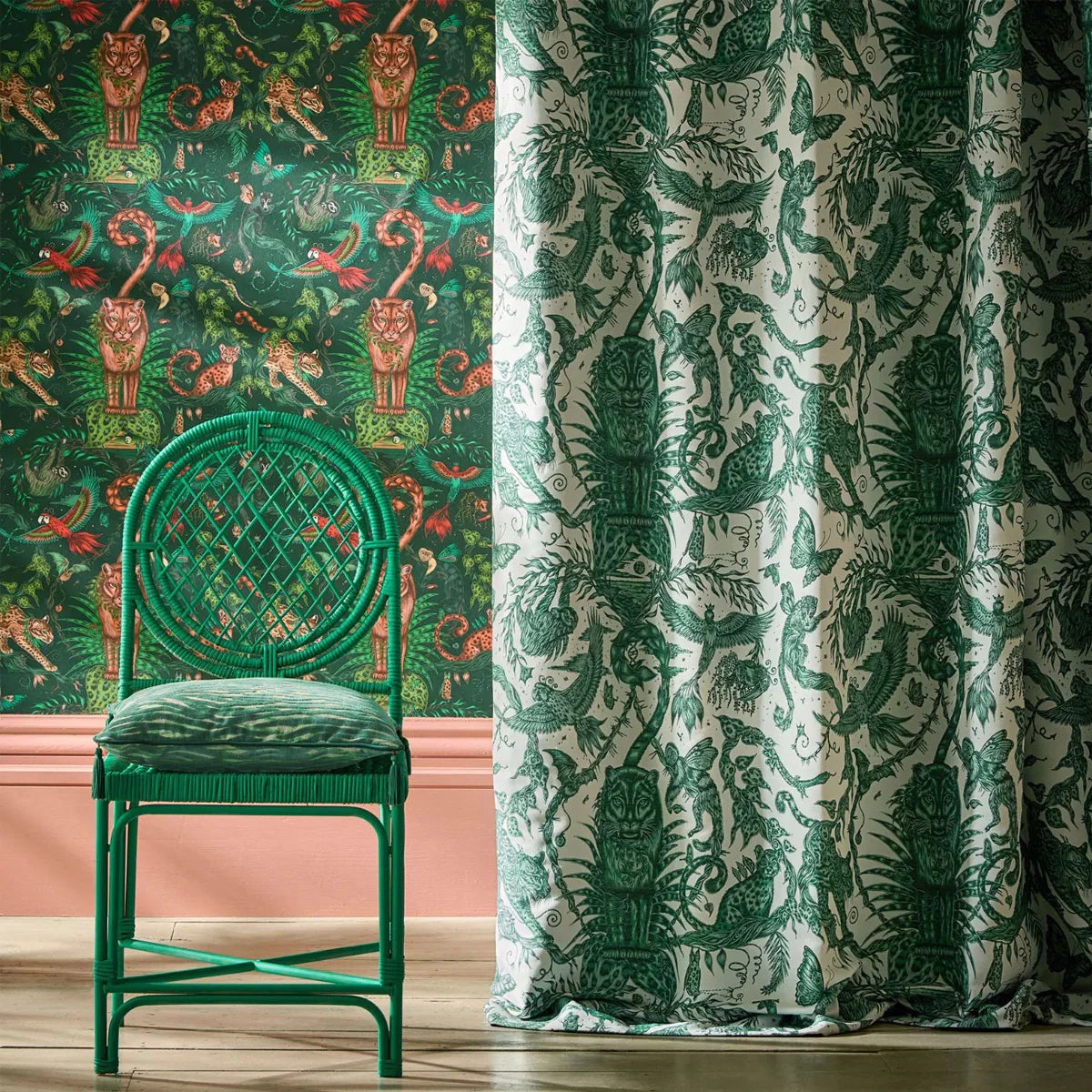 Bosque Dreams Jacquard Fabric - Clarke & Clarke X Emma Shipley