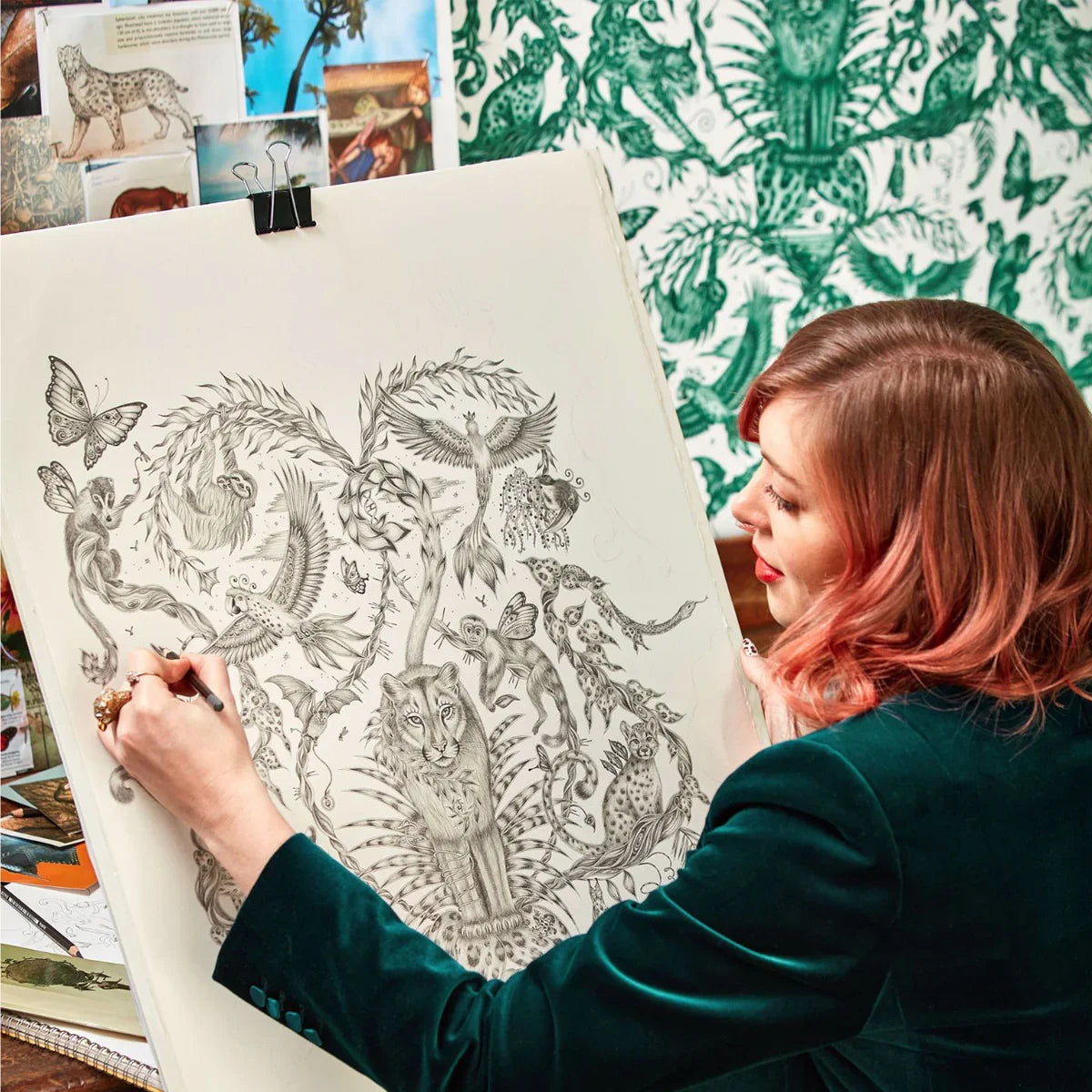 Bosque Wallpaper - Clarke & Clarke X Emma Shipley
