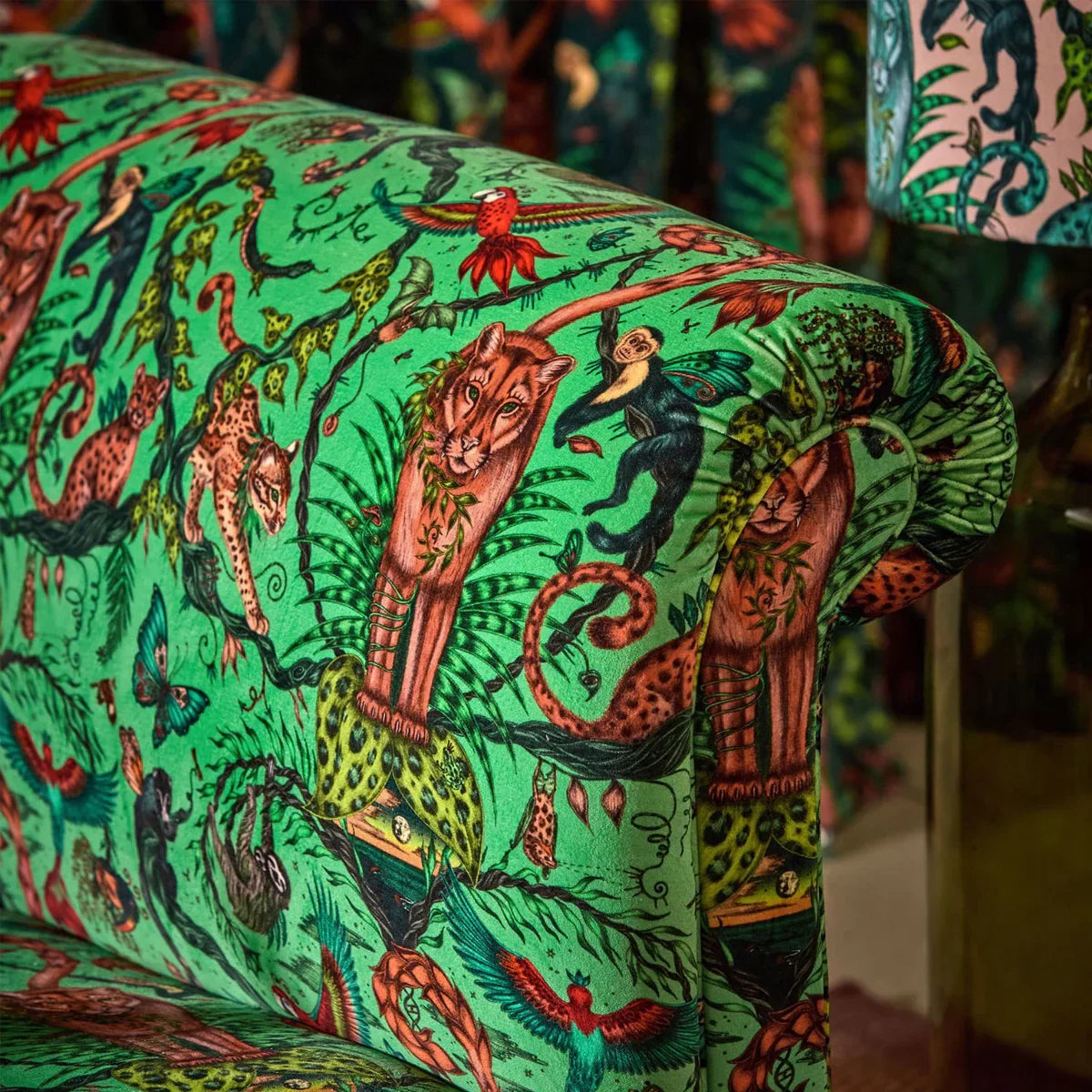 Bosque Dreams Velvet Fabric - Clarke & Clarke X Emma Shipley