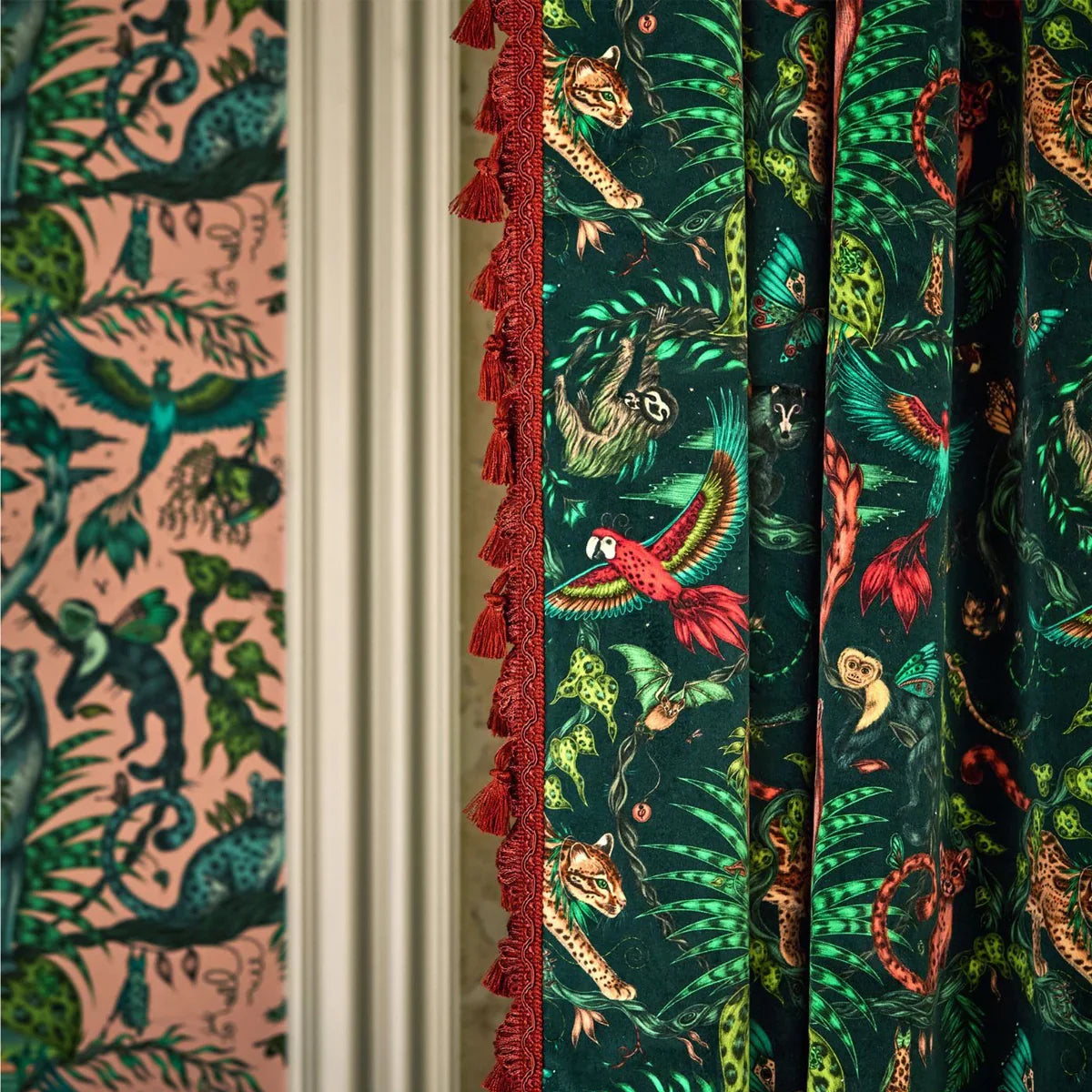 Bosque Dreams Velvet Fabric - Clarke & Clarke X Emma Shipley