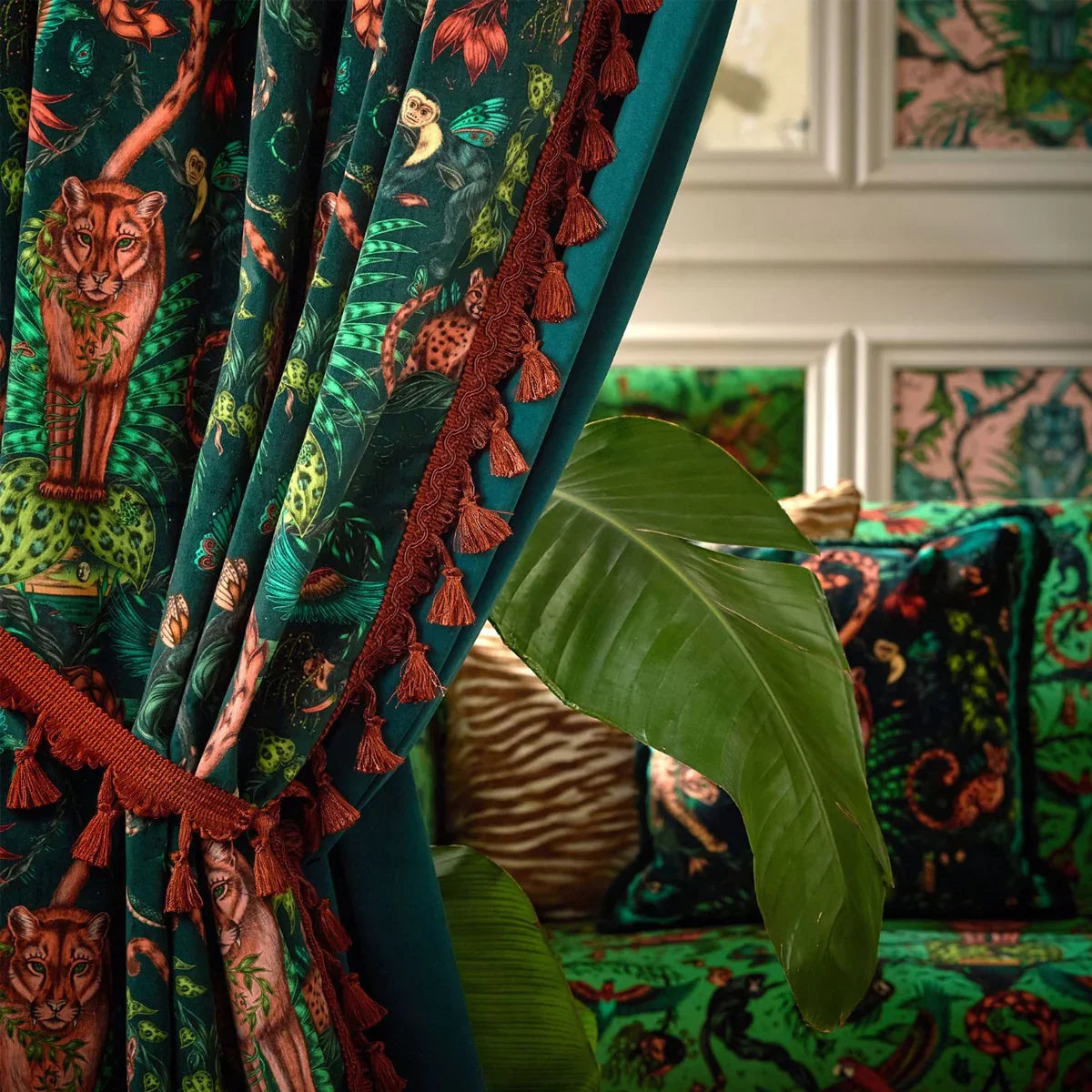 Bosque Dreams Velvet Fabric - Clarke & Clarke X Emma Shipley