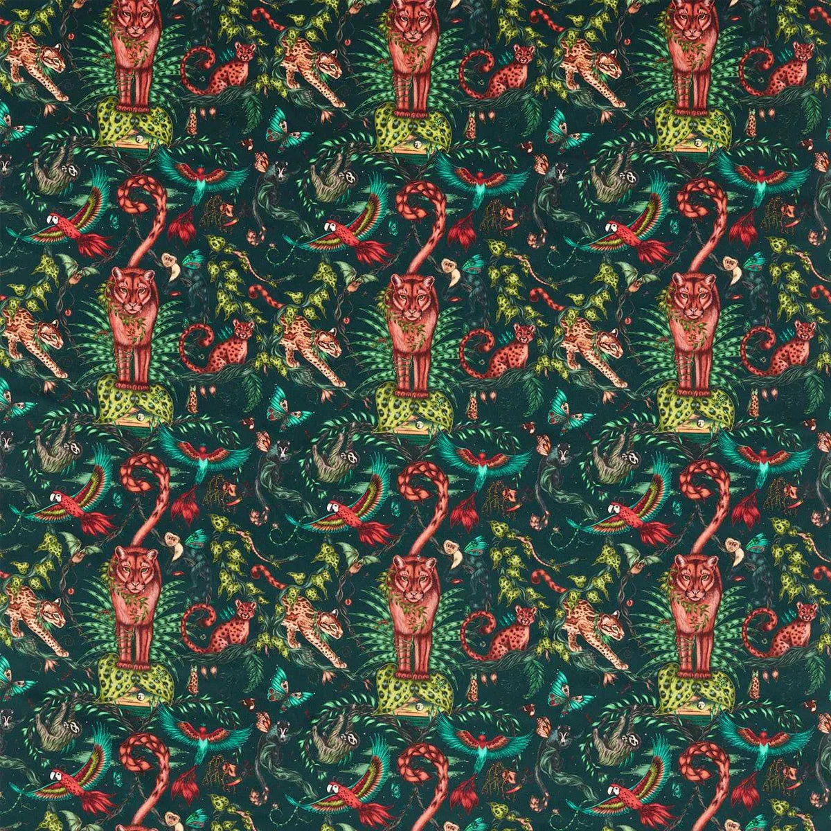 Bosque Dreams Velvet Fabric - Clarke & Clarke X Emma Shipley