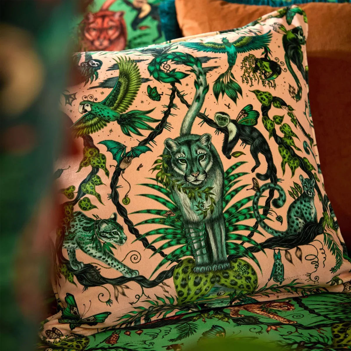 Bosque Dreams Velvet Fabric - Clarke & Clarke X Emma Shipley