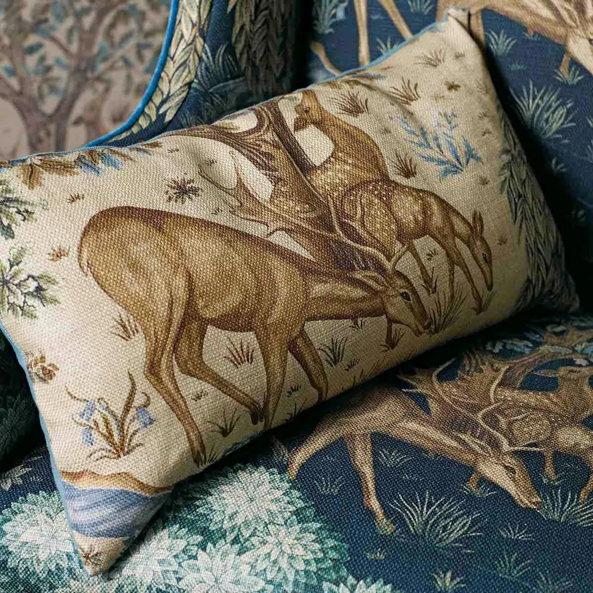 The Brook Tapestry Linen Fabric - Morris & Co
