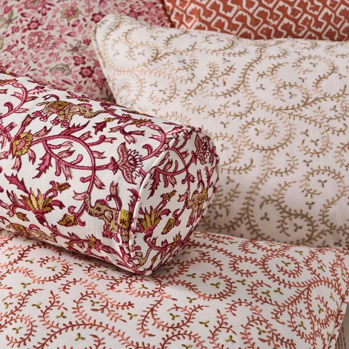 Buta Embroidery Fabric - Clarke & Clarke
