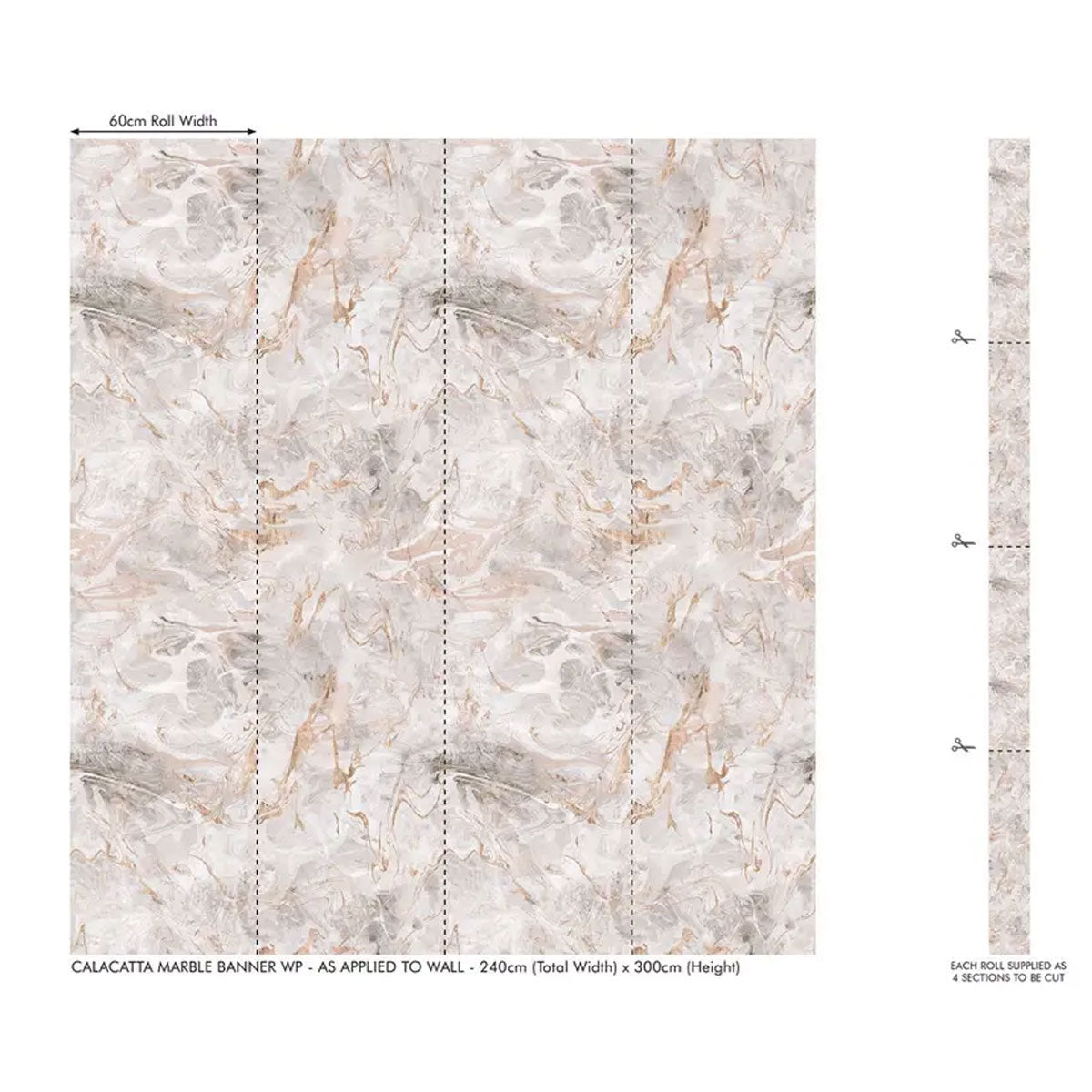 Calcatta Wallpaper - Clarke & Clarke