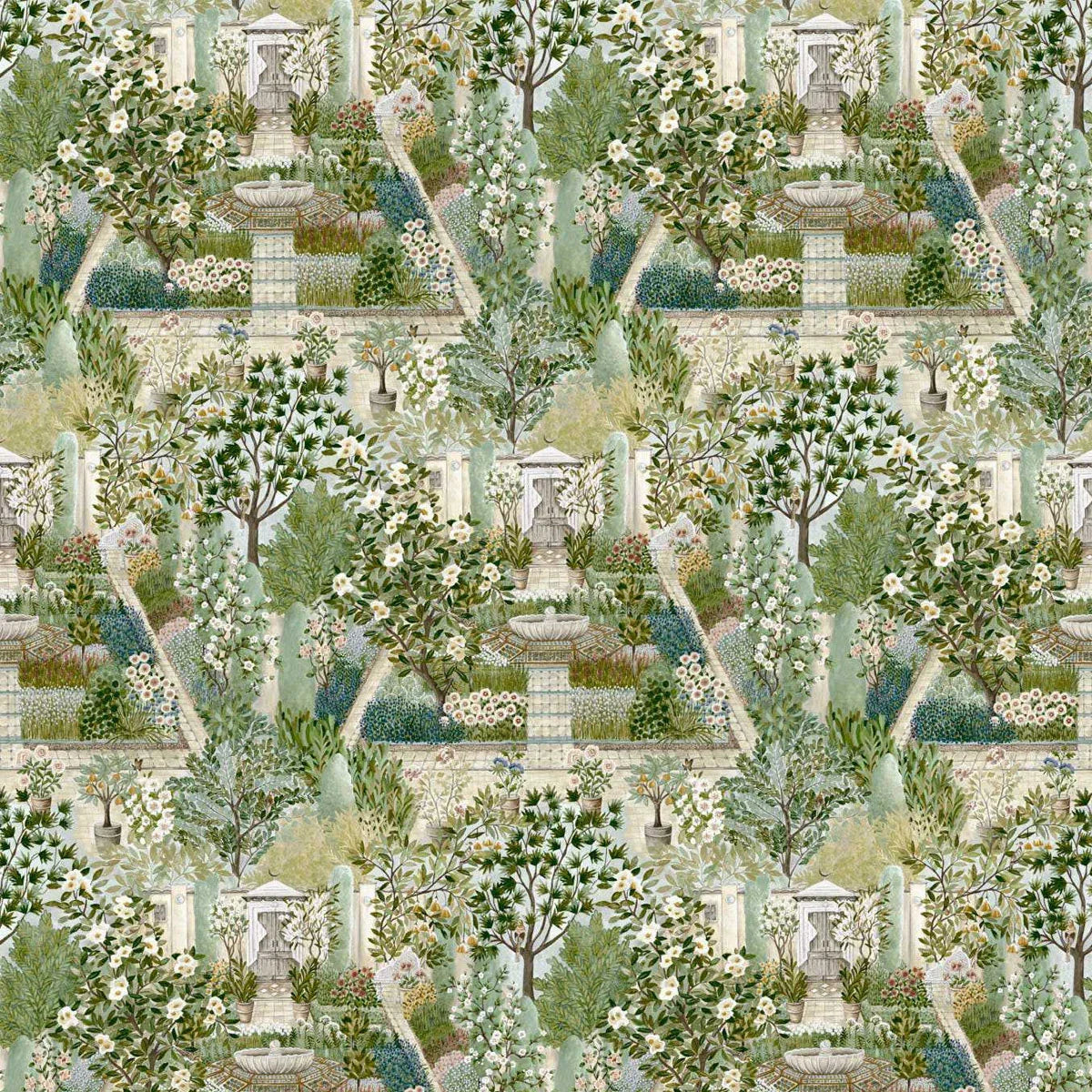 Carpet Garden Wallpaper - Sanderson
