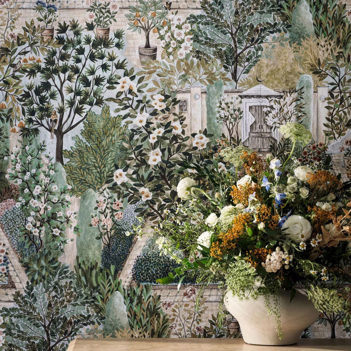 Carpet Garden Wallpaper - Sanderson