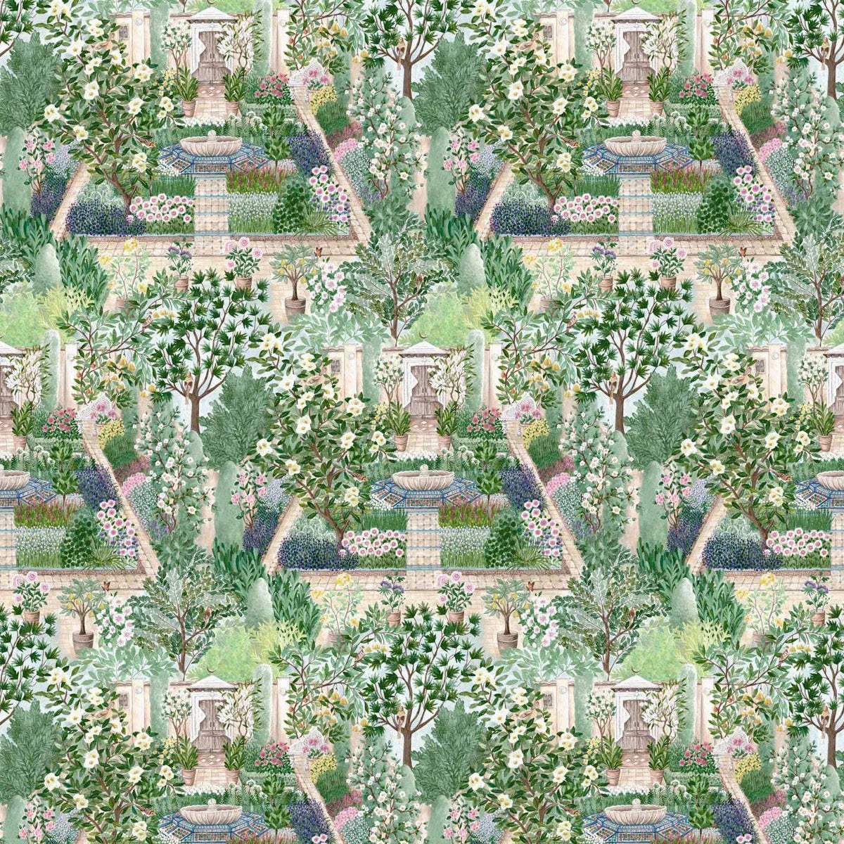 Carpet Garden Wallpaper - Sanderson