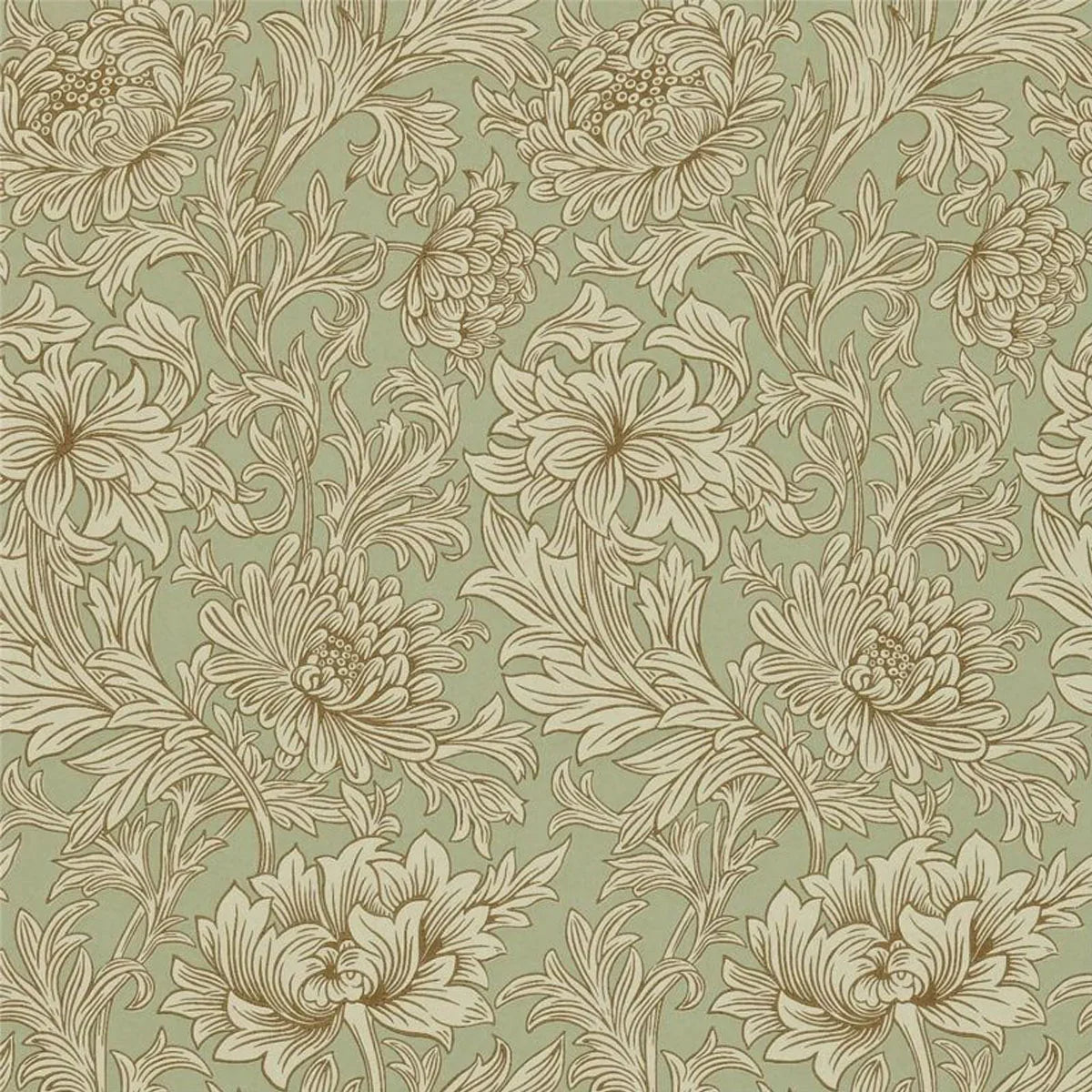 Chrysanthemum Toile Wallpaper - Morris & Co