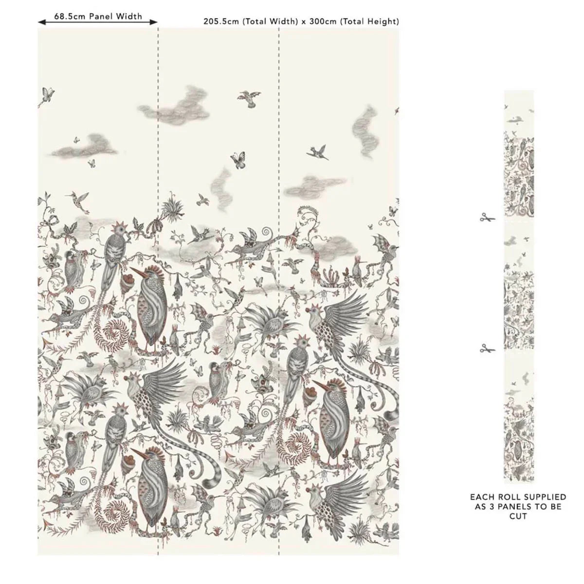 Cloud Forest Wallpaper - Clarke & Clarke X Emma Shipley