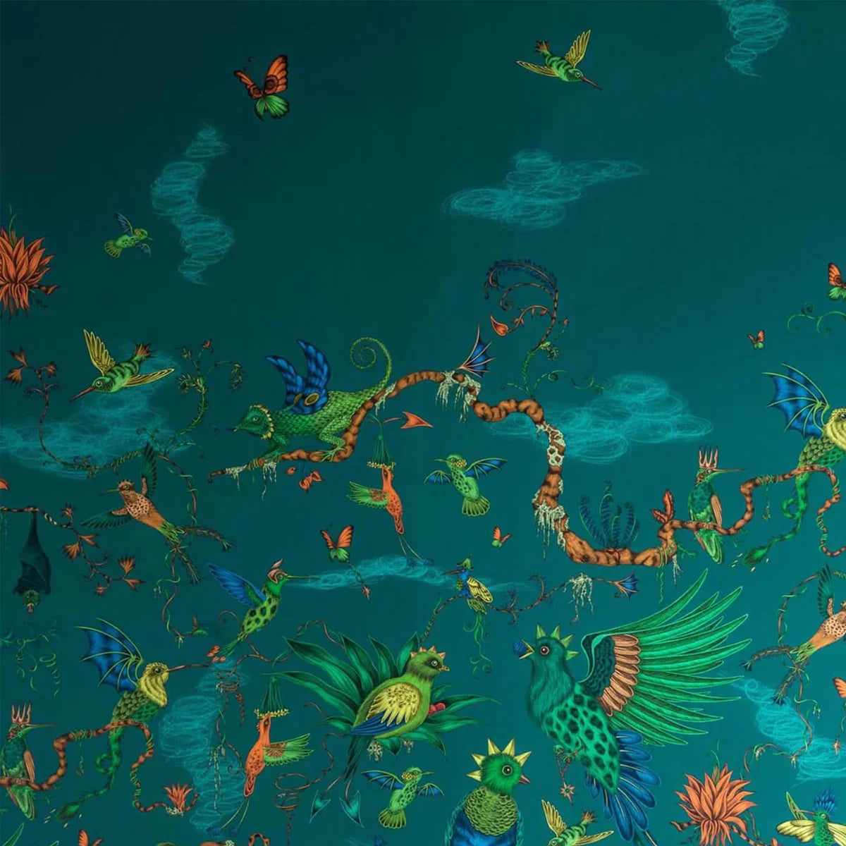 Cloud Forest Wallpaper - Clarke & Clarke X Emma Shipley