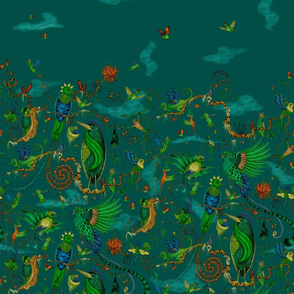 Cloud Forest Wallpaper - Clarke & Clarke X Emma Shipley