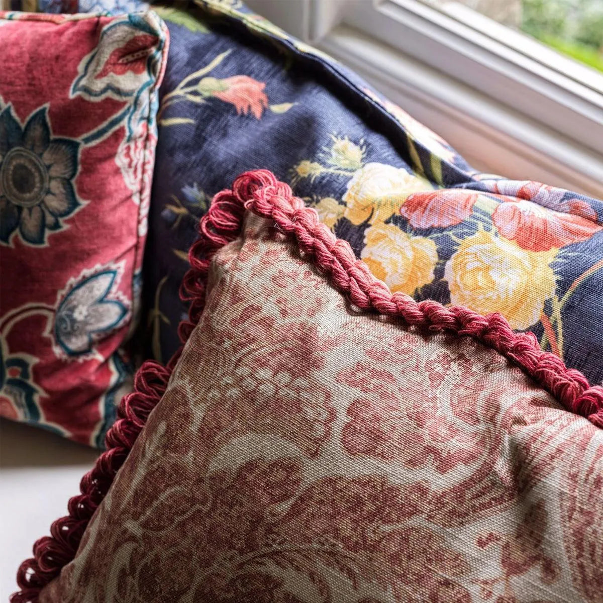 Courtney Amber/Linen Fabric - Sanderson
