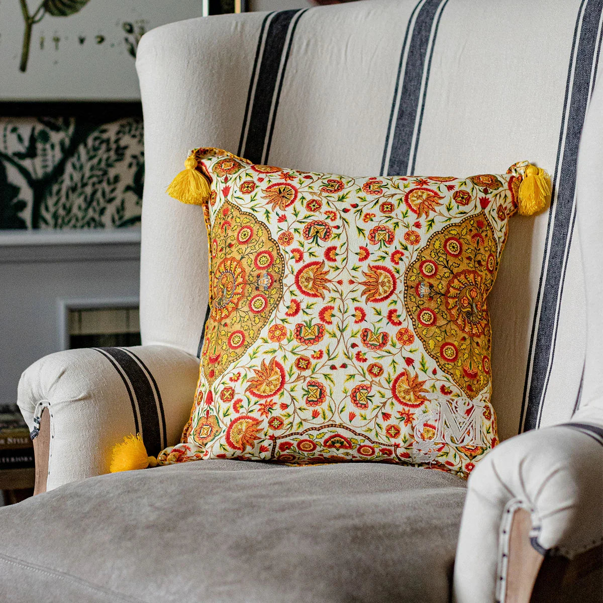 Csardas Linen Cushion - Mind The Gap