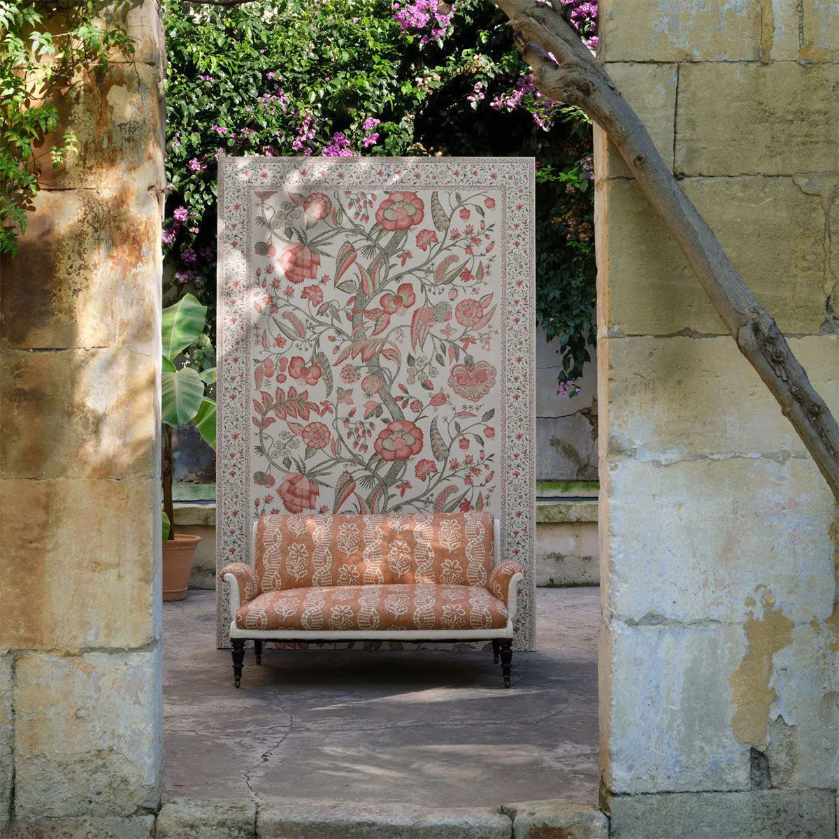 Dabu Stripe Fabric - Zoffany