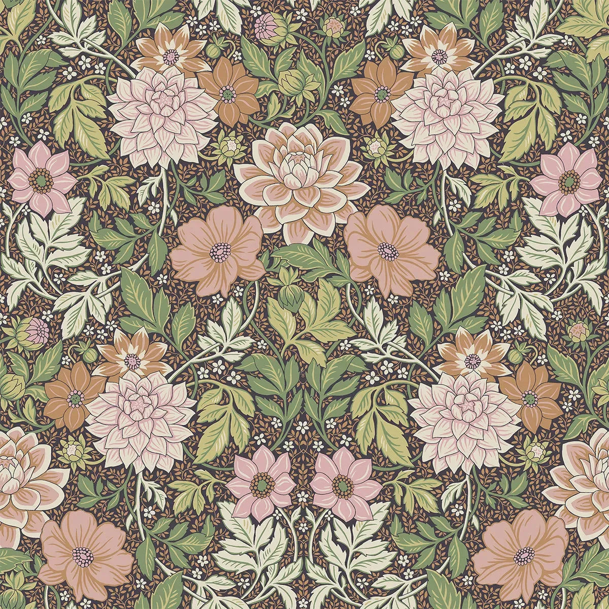 Dahlia Garden Wallpaper - Borastapeter