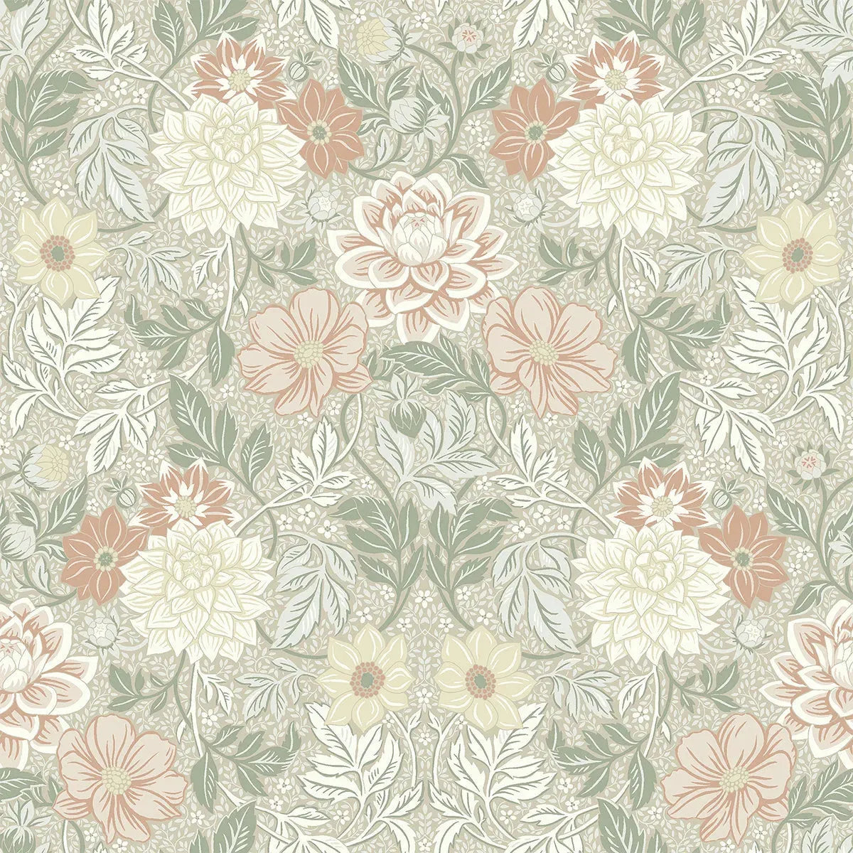 Dahlia Garden Wallpaper - Borastapeter