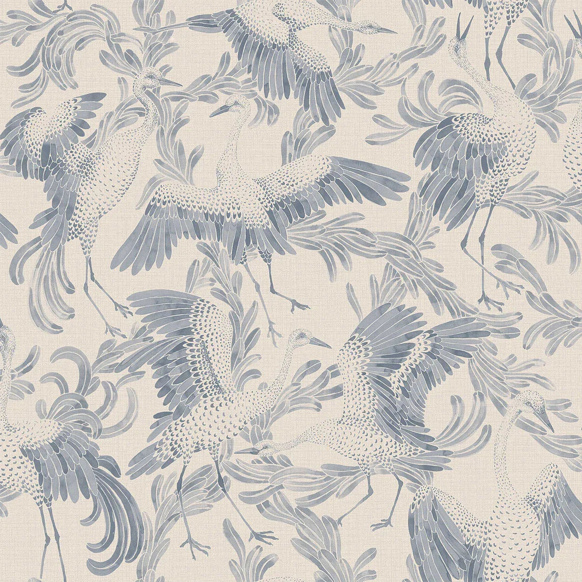 Dancing Crane Wallpaper - Borastapeter