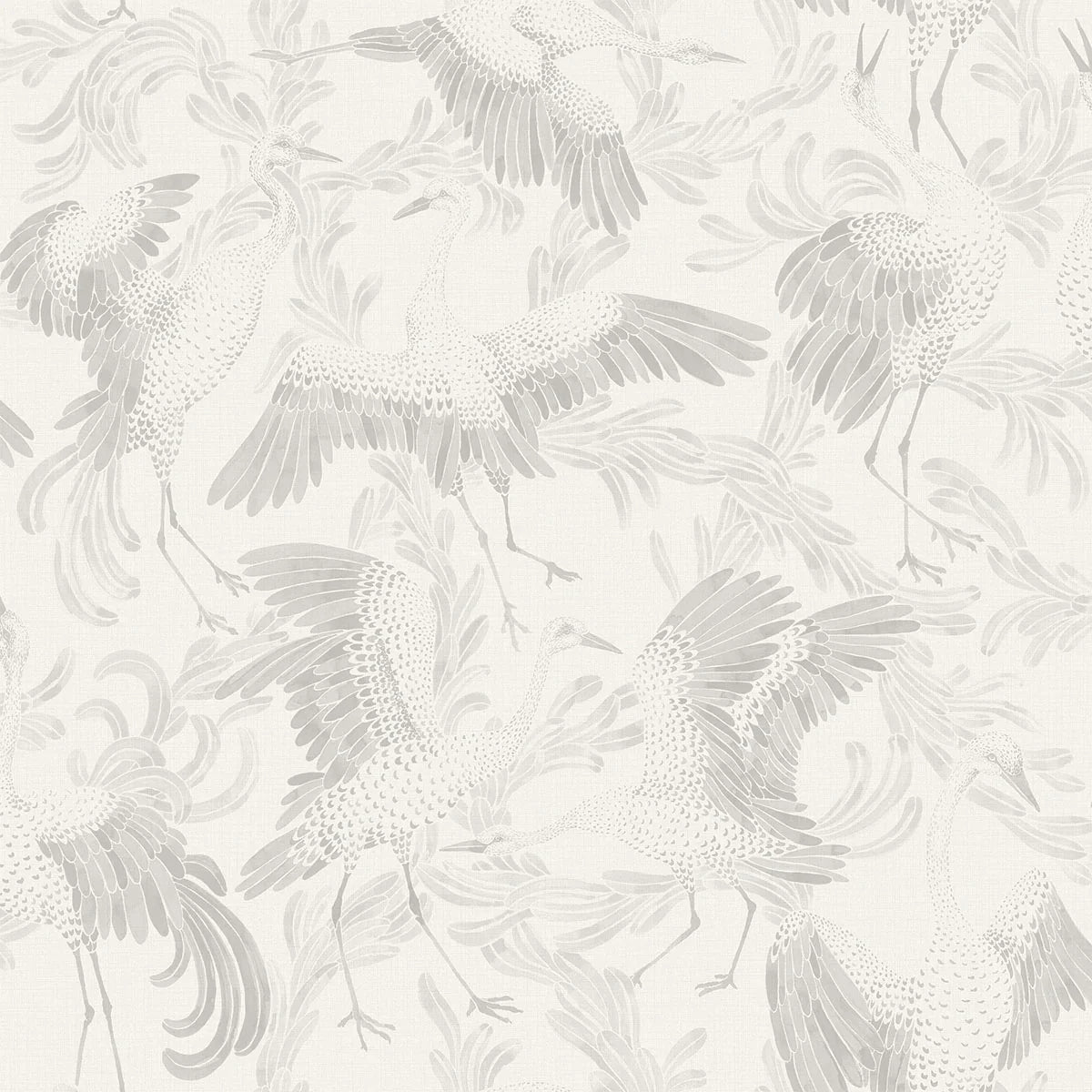 Dancing Crane Wallpaper - Borastapeter