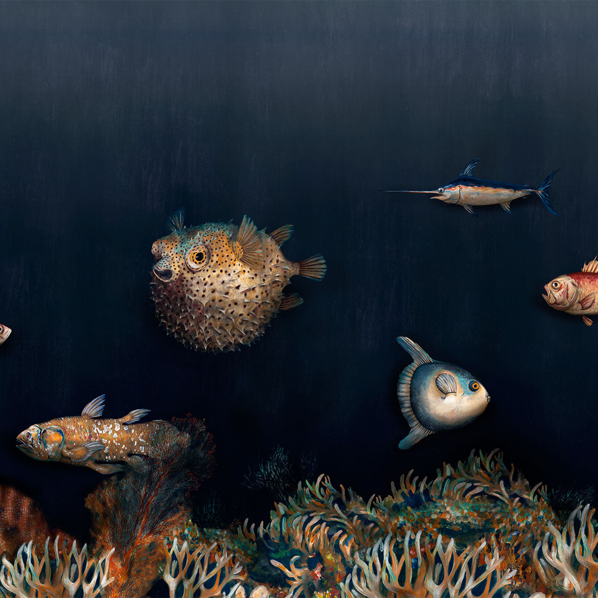 Deep Ocean Mural Wallpaper - Coordonne