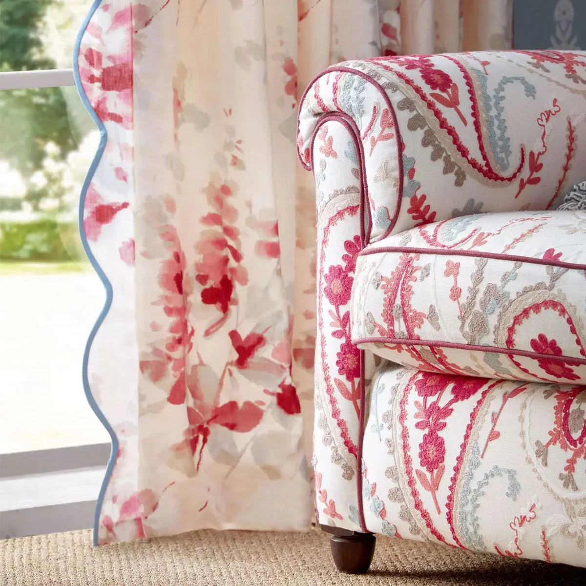 Delphiniums Fabric - Sanderson