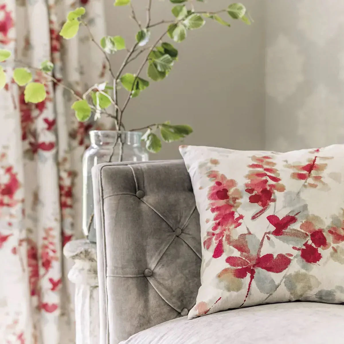 Delphiniums Fabric - Sanderson